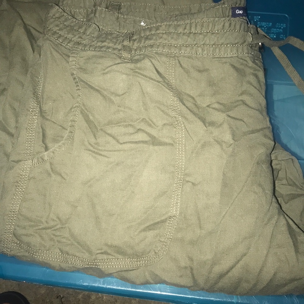 Green Linen Pant